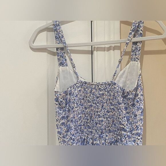 Abercrombie Blue Floral midi dress - Picture 5 of 8